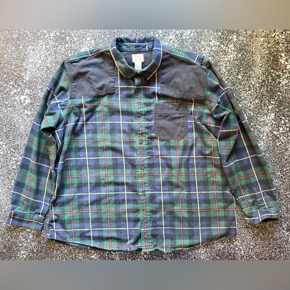 L.L. Bean Scotch Plaid Shirt Sightly Fitted Huntin Flannel 517599 Size XXXL - Picture 1 of 3